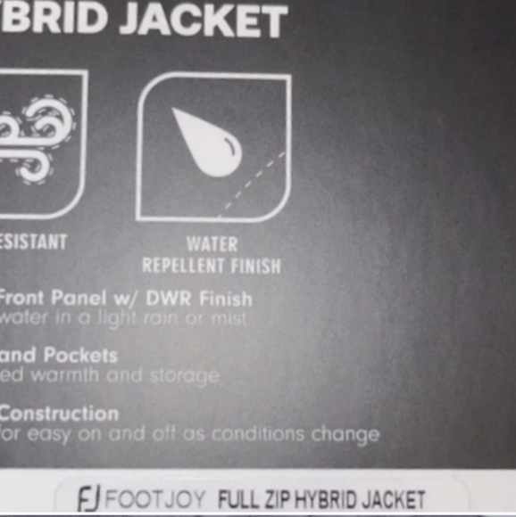 NEW FootJoy Golf Full-Zip Hybrid Jacket Red/Gray XL wind water resistant - Picture 5 of 8